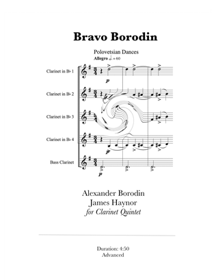 Bravo Borodin for Clarinet Quintet