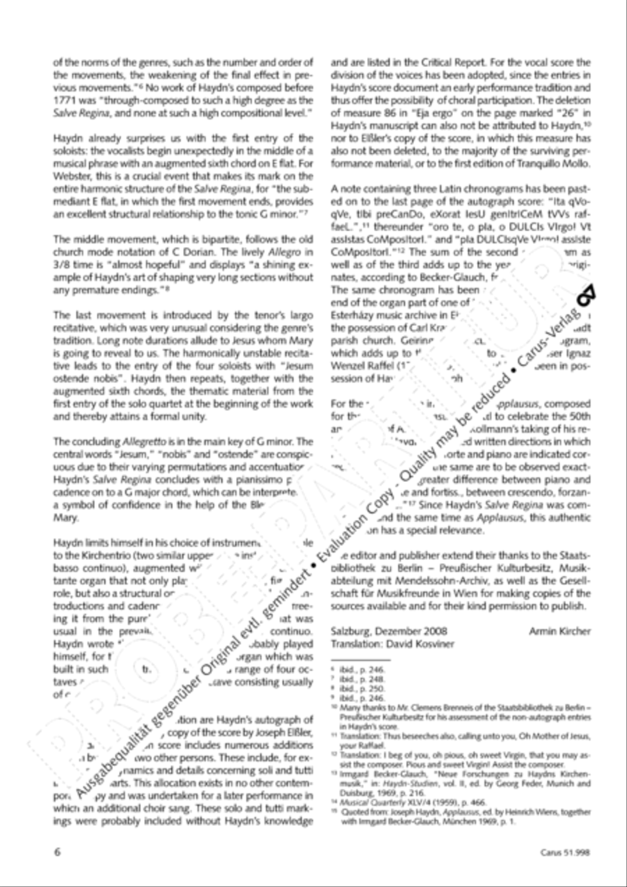 Salve Regina in g Salve Regina in g 4-Part scores gallery preview page 7
