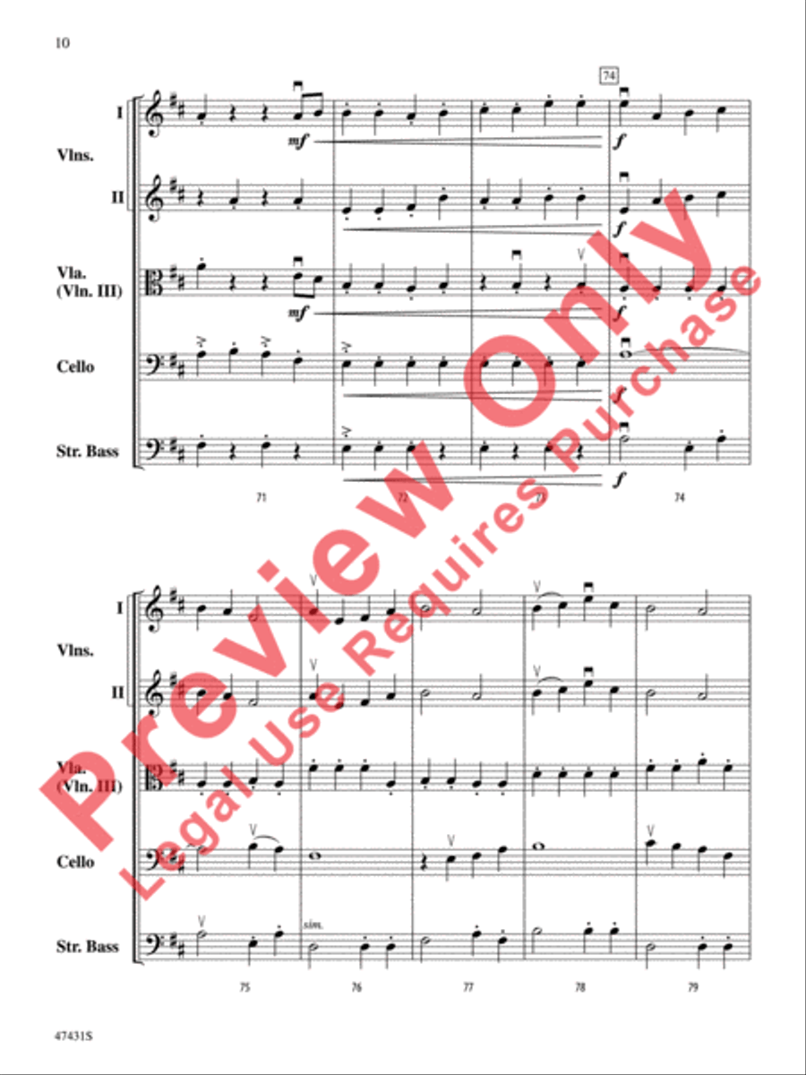 Sunchasers String Orchestra scores gallery preview page 11