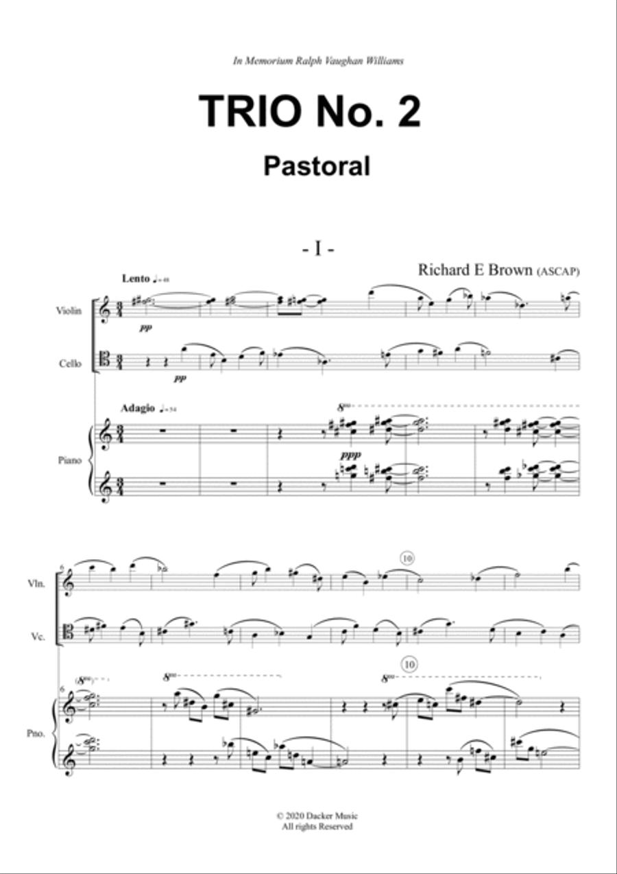 Trio No. 2 - Pastoral Piano Trio scores gallery preview page 3