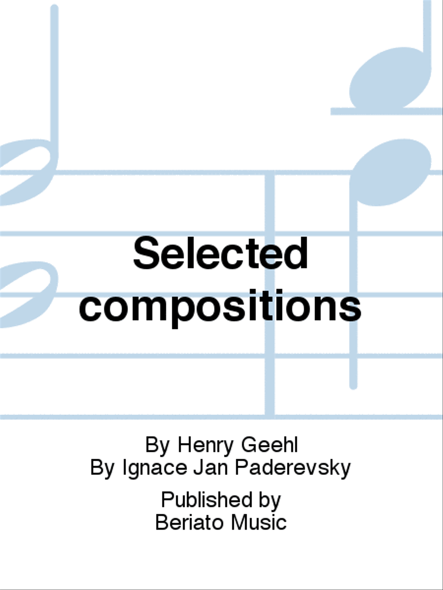 Selected compositions Selected compositions Piano Solo scores gallery preview page 1