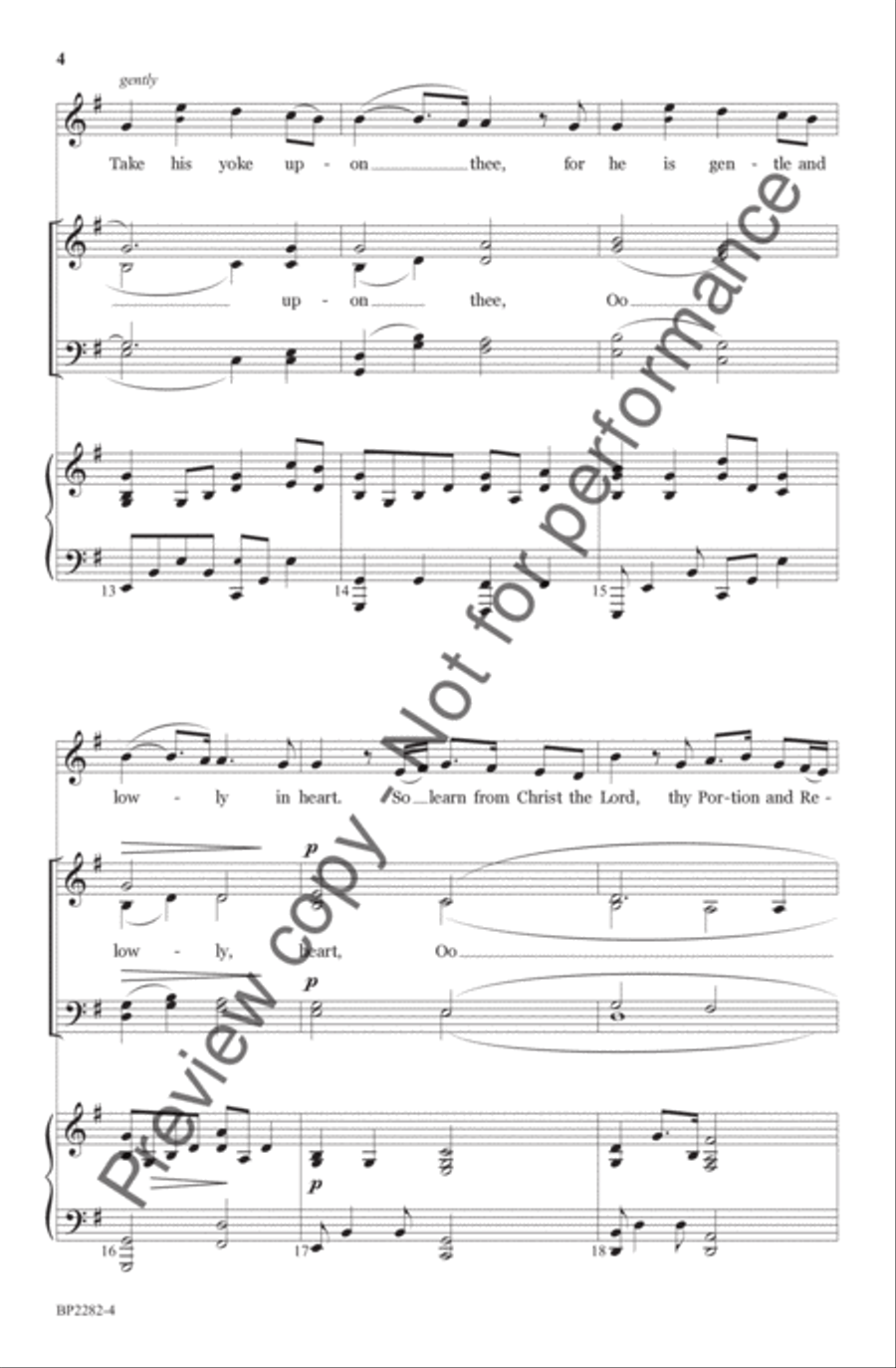 Come Find His Rest 4-Part scores gallery preview page 5