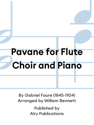 Book cover for Pavane for Flute Choir and Piano