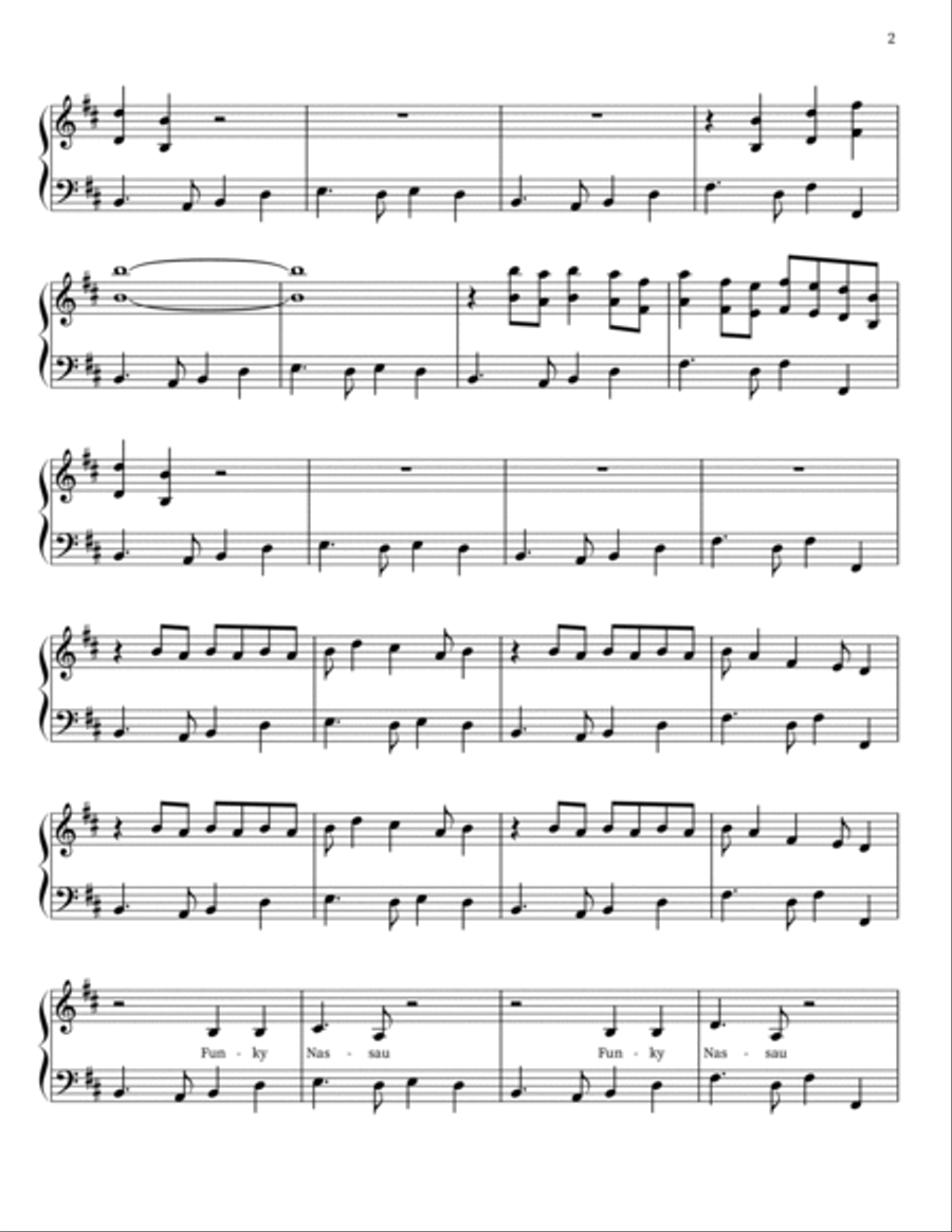 Funky Nassau Small Ensemble scores gallery preview page 2