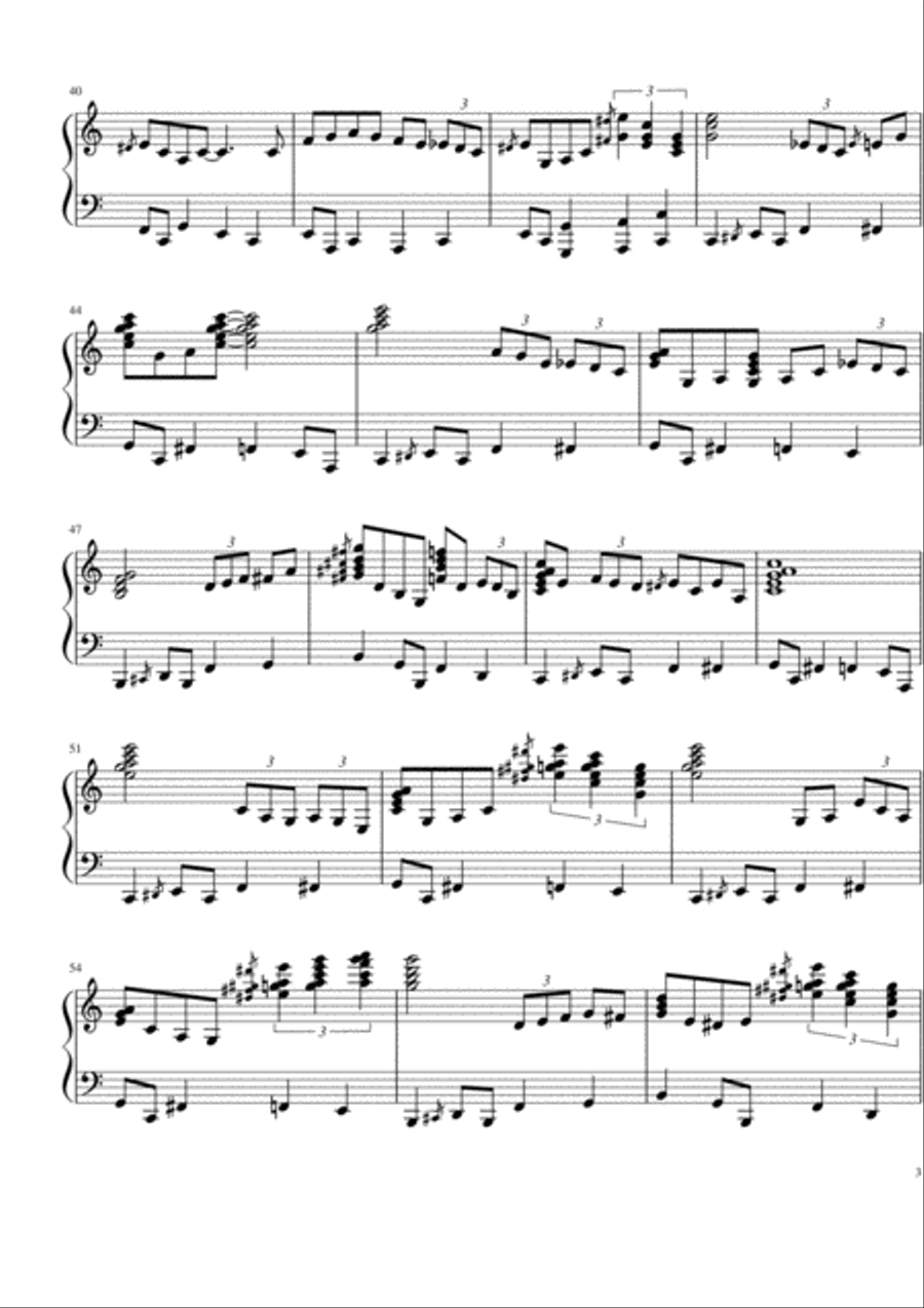 Blue Jay Blue Jay Piano Solo scores gallery preview page 3