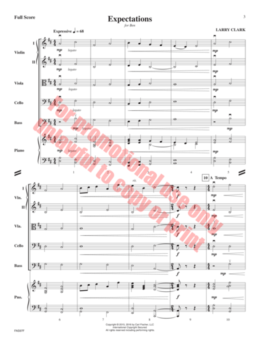 Expectations String Orchestra scores gallery preview page 4