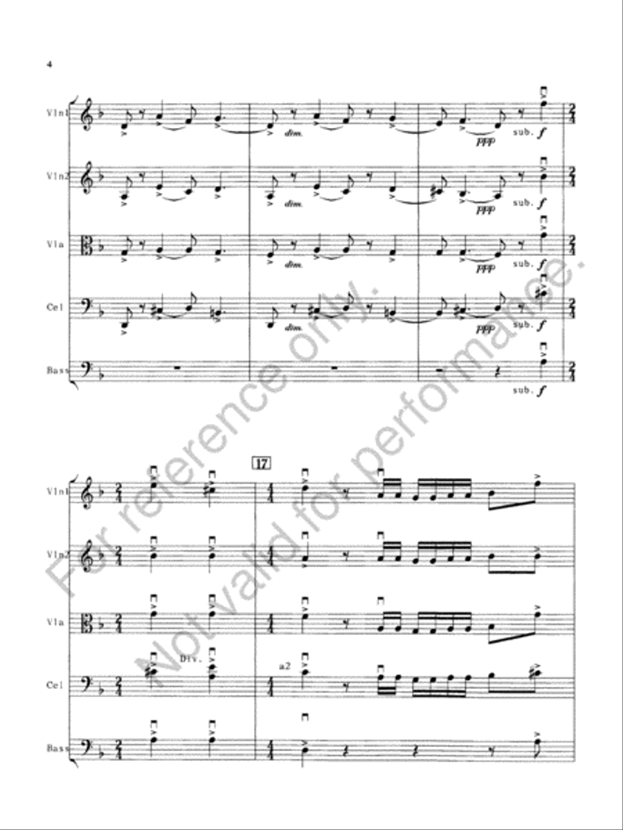 Our Creed Is Our Shield String Orchestra scores gallery preview page 6
