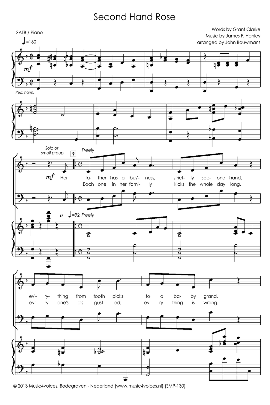 Second Hand Rose Divisi scores gallery preview page 3