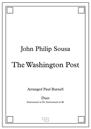 The Washington Post, arranged for duet: instruments in Eb and Bb