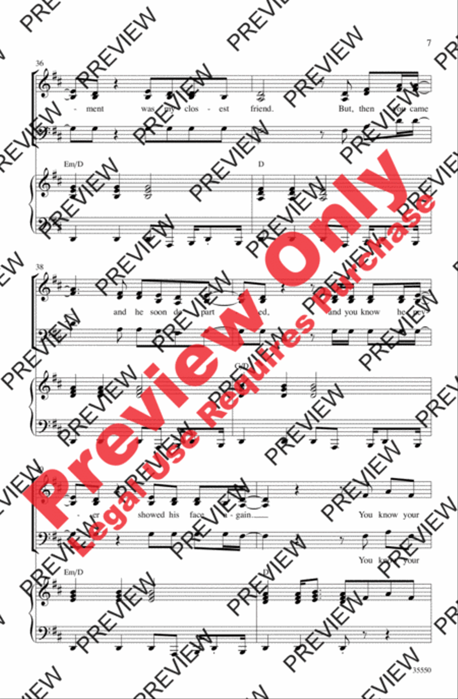 (Your Love Keeps Lifting Me) Higher and Higher 4-Part scores gallery preview page 7