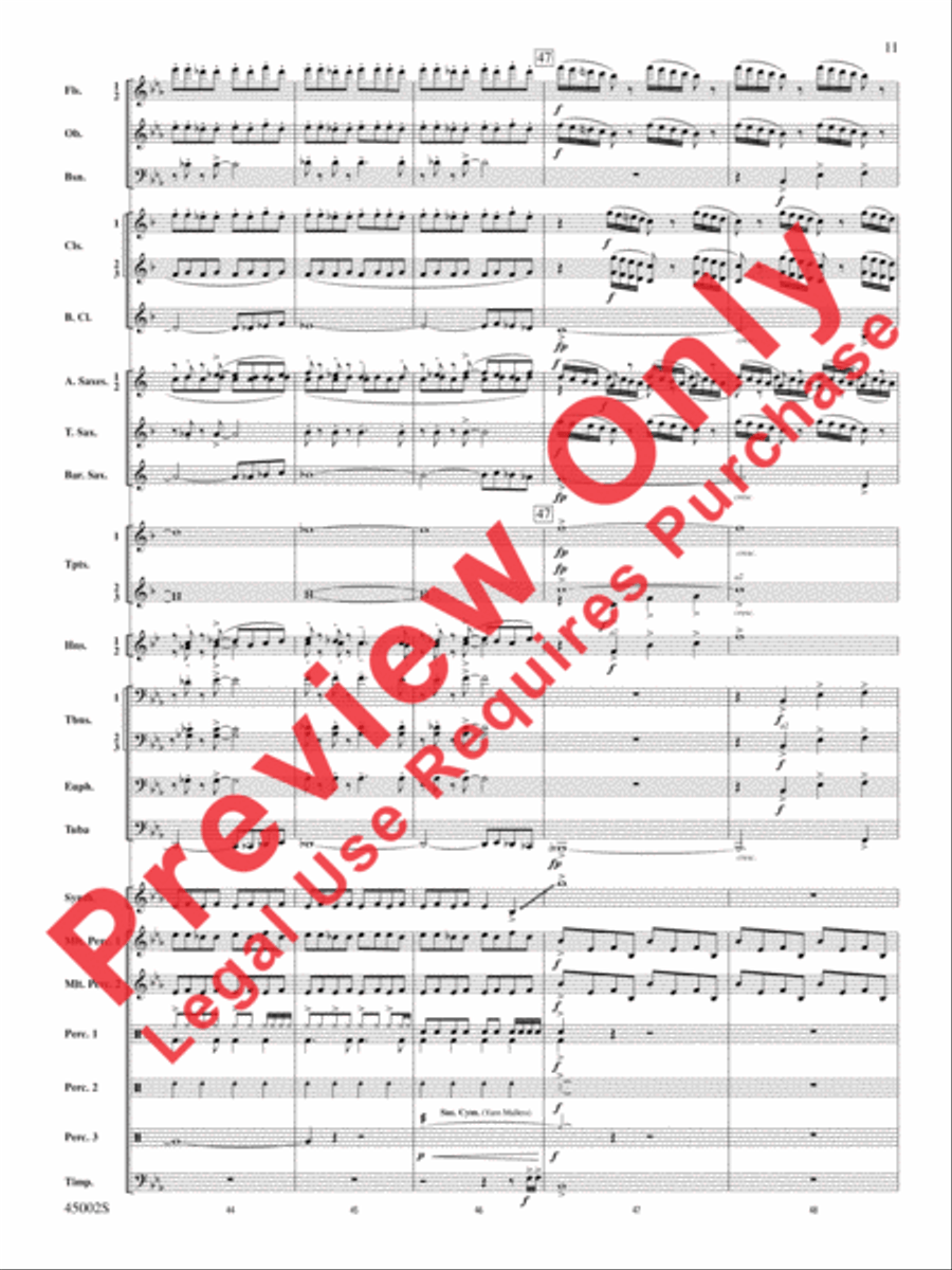 Winds of Change Concert Band scores gallery preview page 47