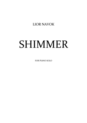 Book cover for "Shimmer" - For Piano