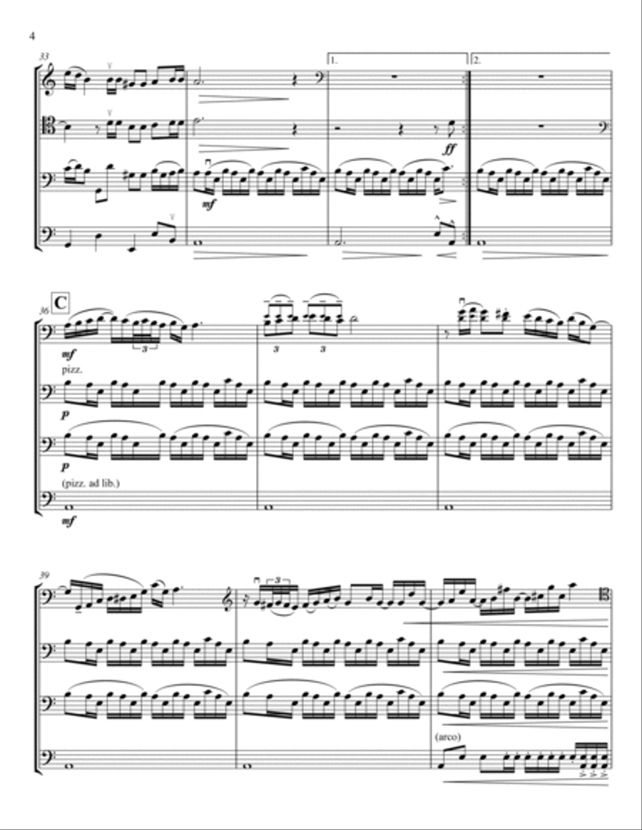 The Unforgiven String Quartet scores gallery preview page 4