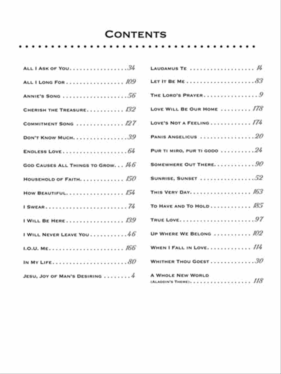Singer's Wedding Anthology – Revised Edition Vocal Duet scores gallery preview page 3