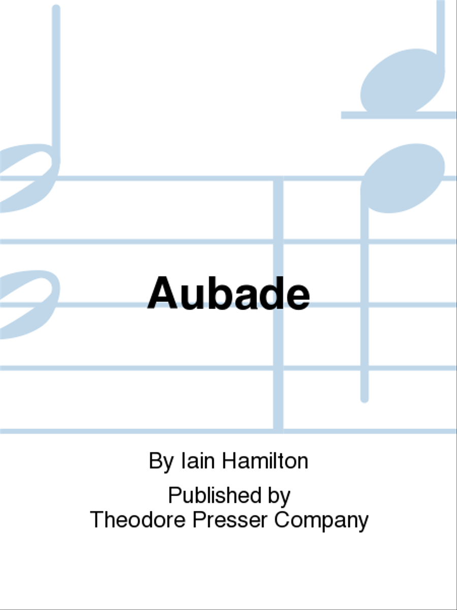Aubade Chamber Music scores gallery preview page 1