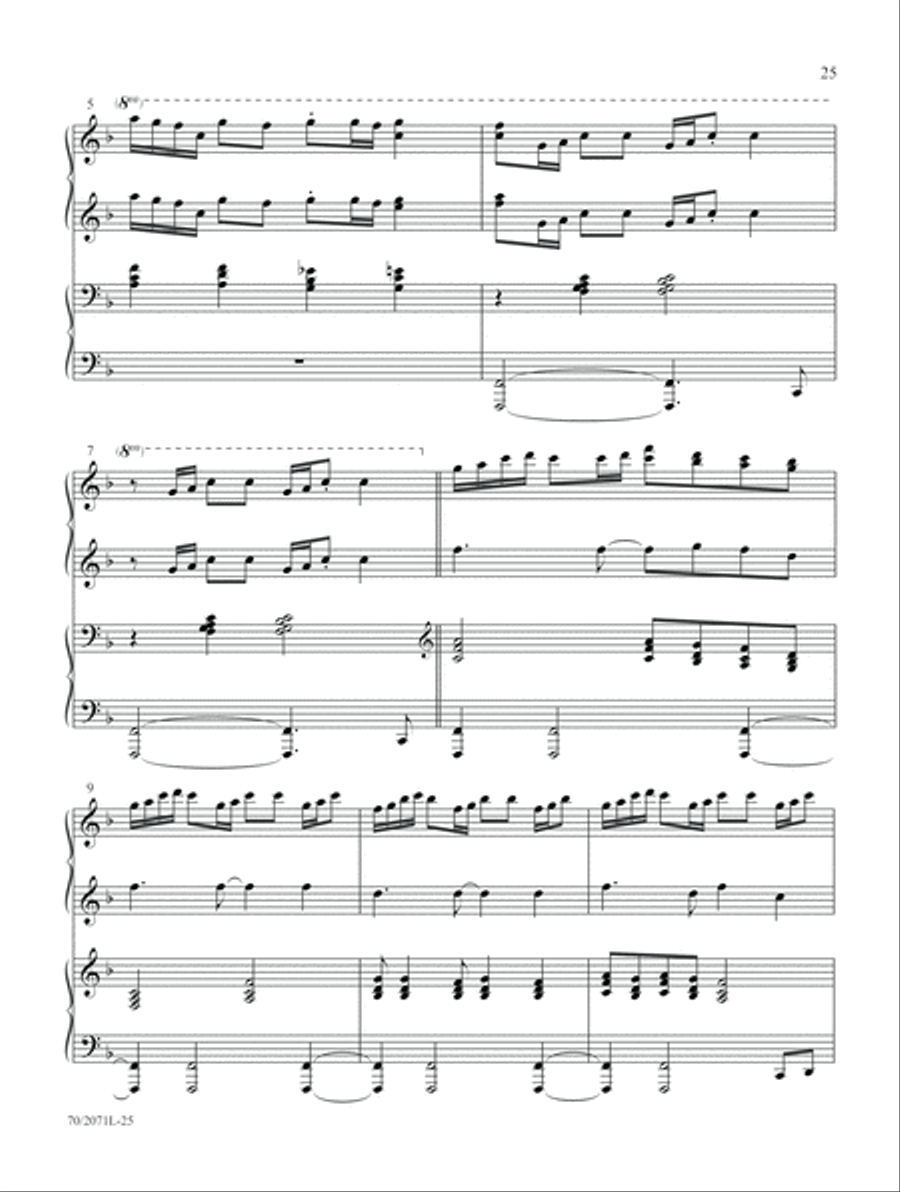 Go, Tell It on the Mountain Piano Duet scores gallery preview page 12
