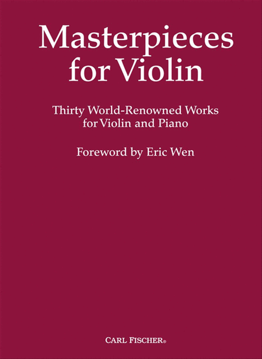 Masterpieces For Violin Violin Solo scores gallery preview page 1