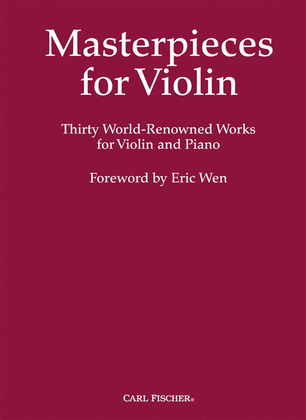 Book cover for Masterpieces For Violin