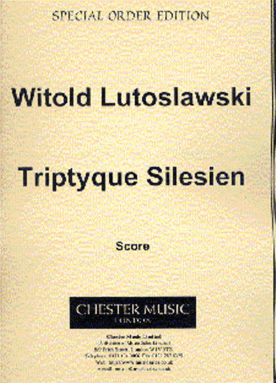 Triptyque Silesien Orchestra scores gallery preview page 1