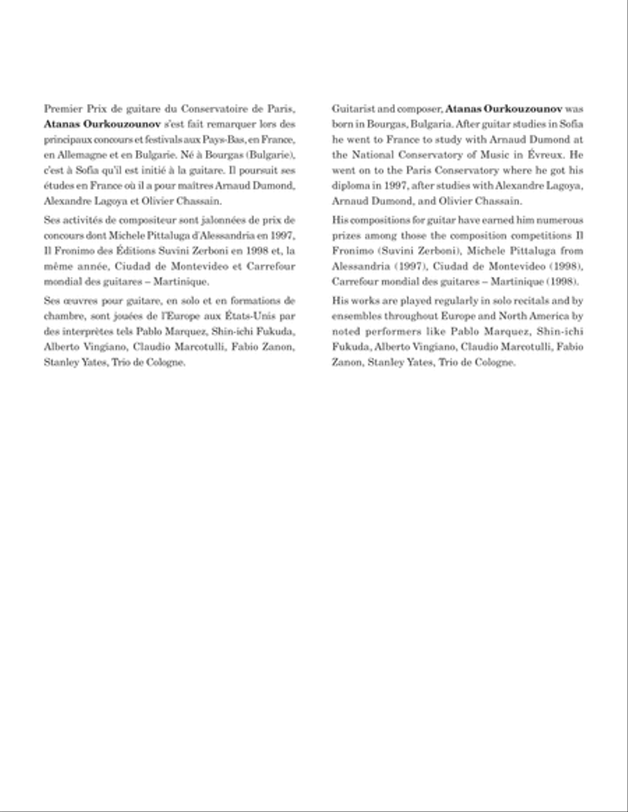 Quatre légendes (fl. / guit.) Flute scores gallery preview page 2