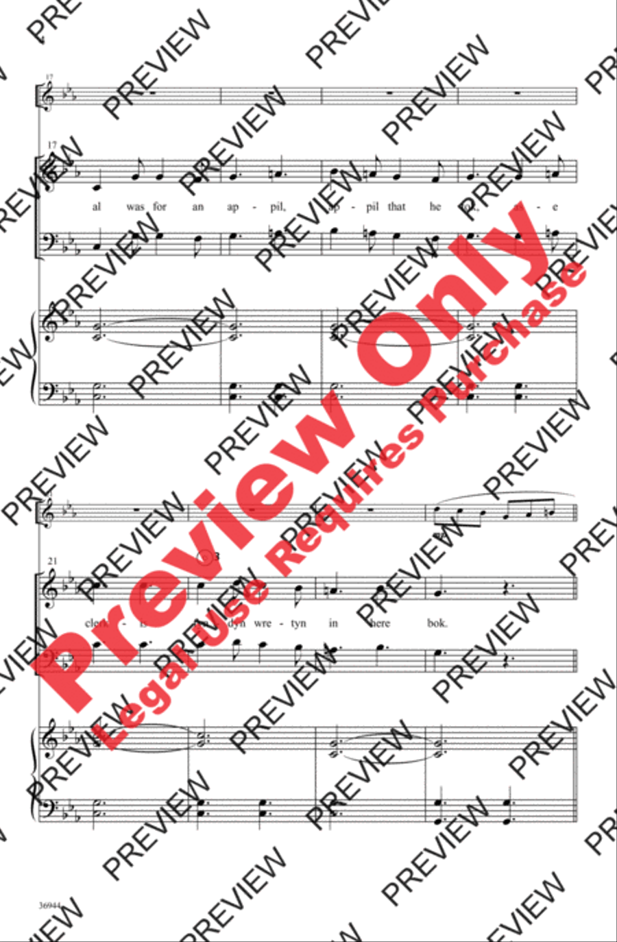 Adam Lay yBounden 4-Part scores gallery preview page 4