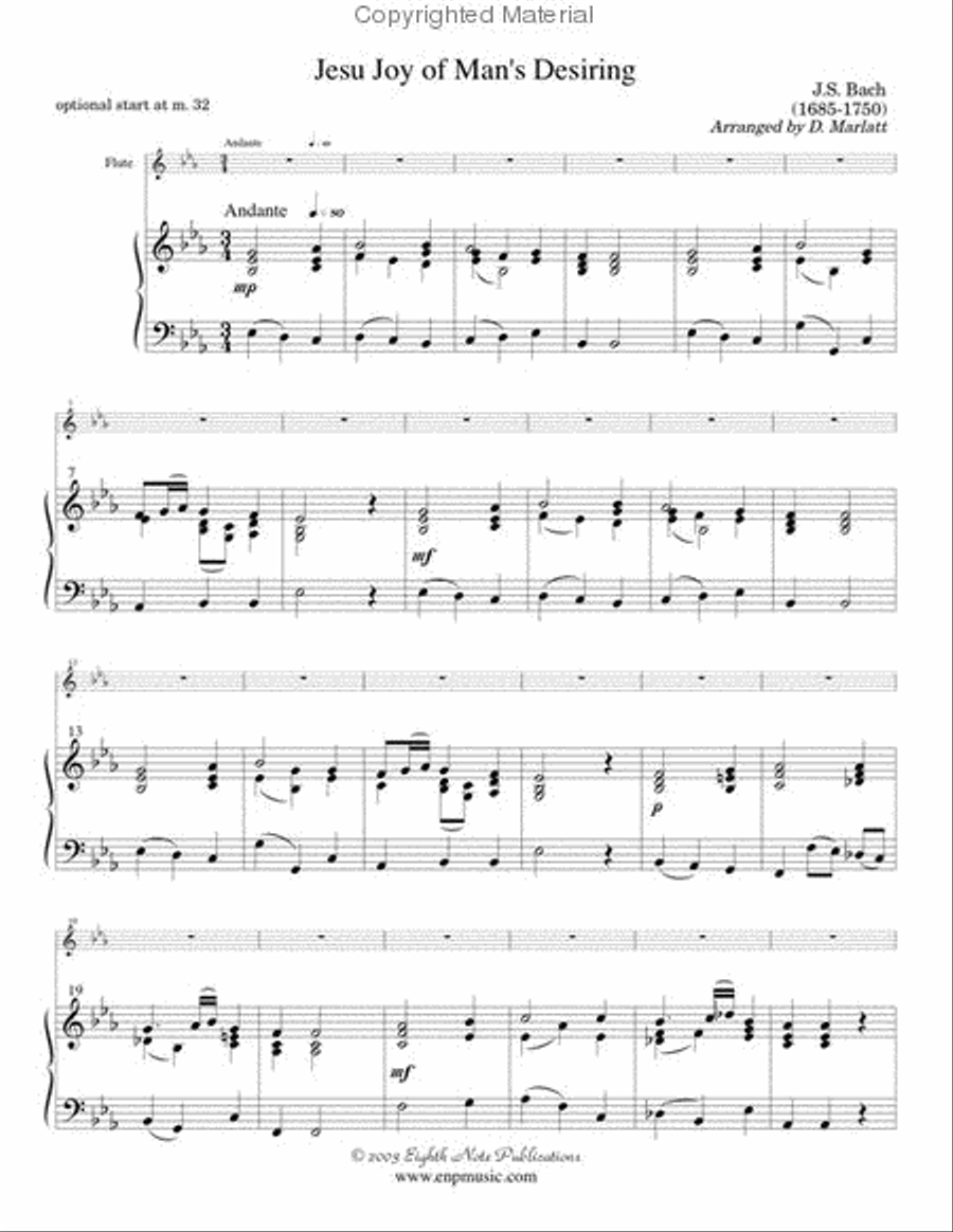 Jesu Joy of Man's Desiring Small Ensemble scores gallery preview page 2