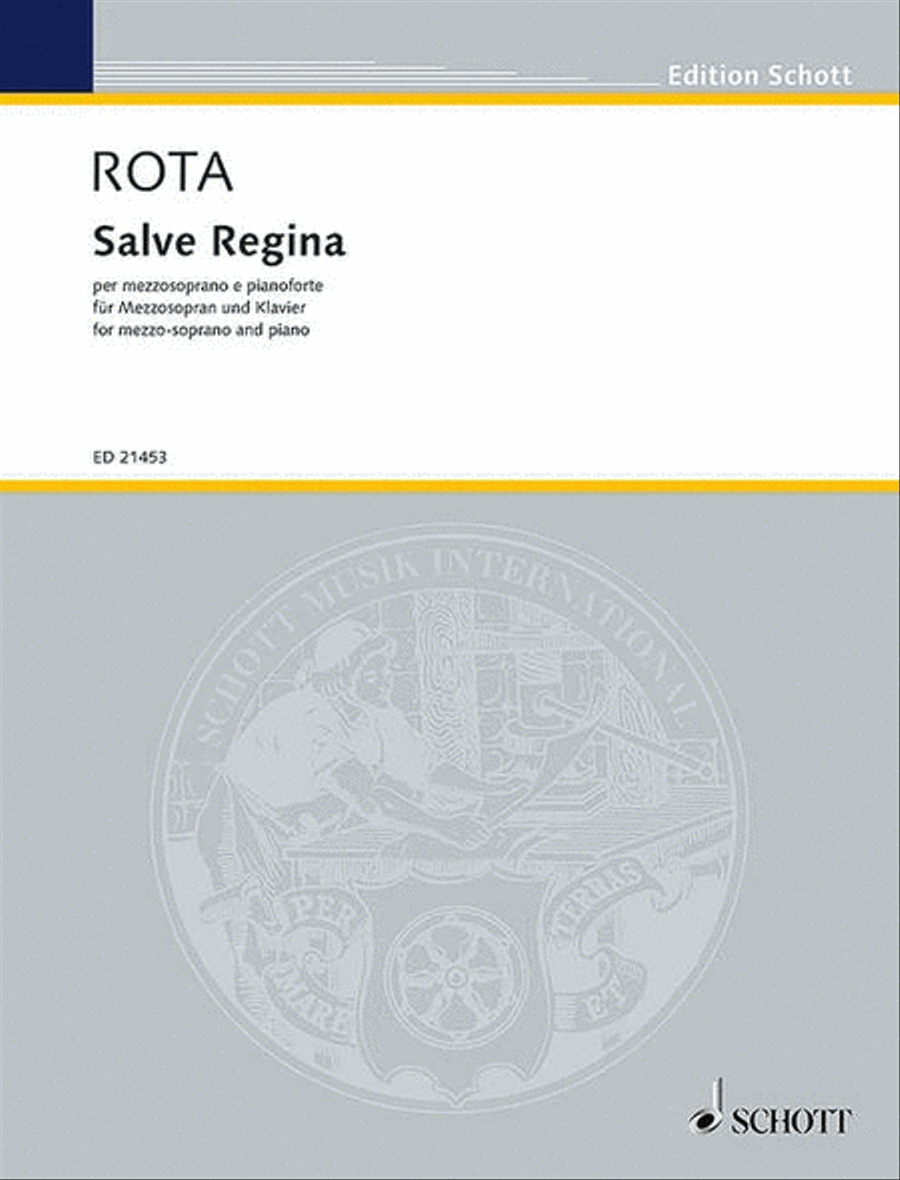 Salve Regina Mezzo-Soprano Voice scores gallery preview page 1