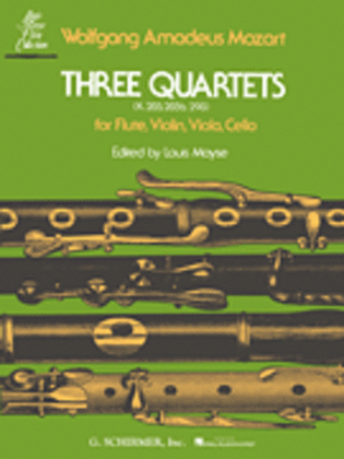 Book cover for 3 Quartets (K.285, K.285b and K.298)