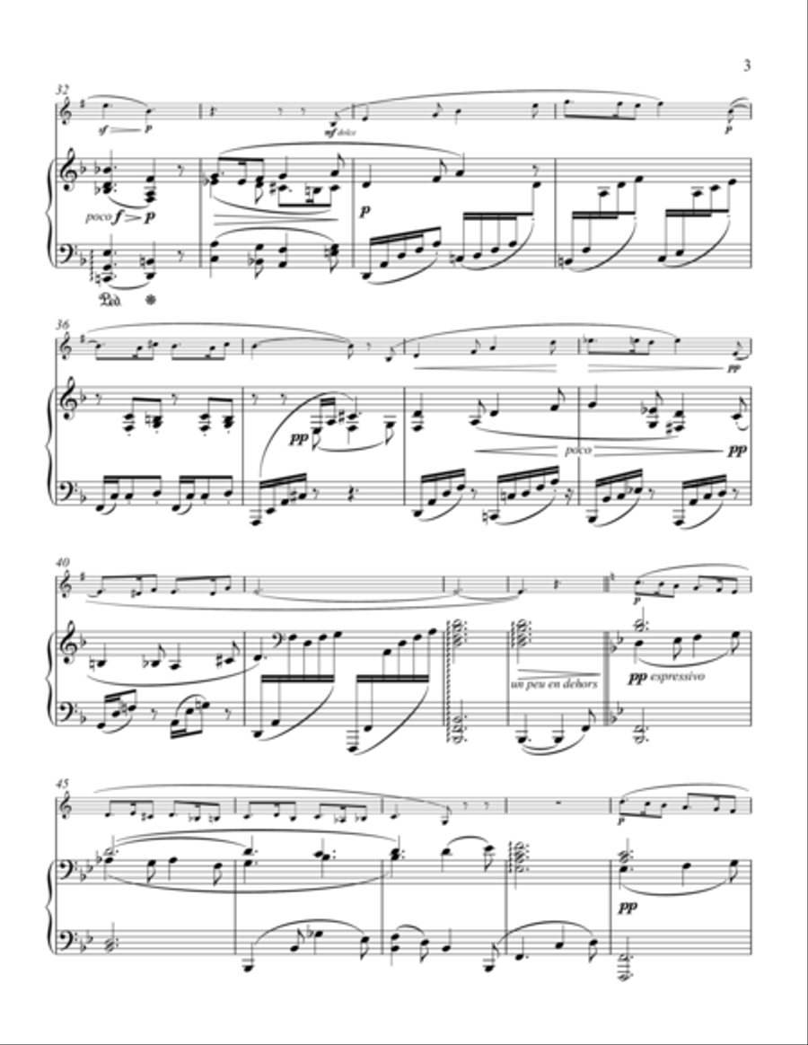 Sicilienne Sicilienne Clarinet Solo scores gallery preview page 3