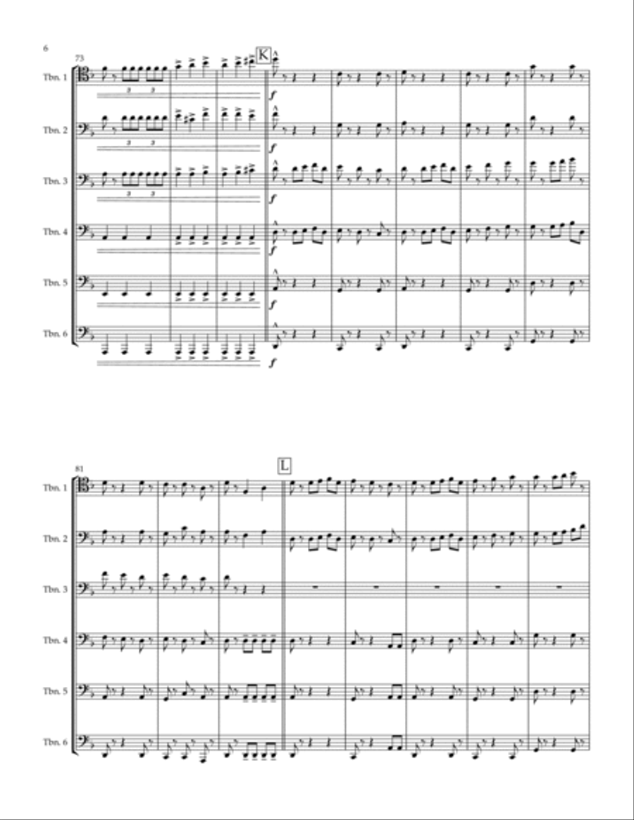 Pirates Of The Caribbean Brass Ensemble scores gallery preview page 6