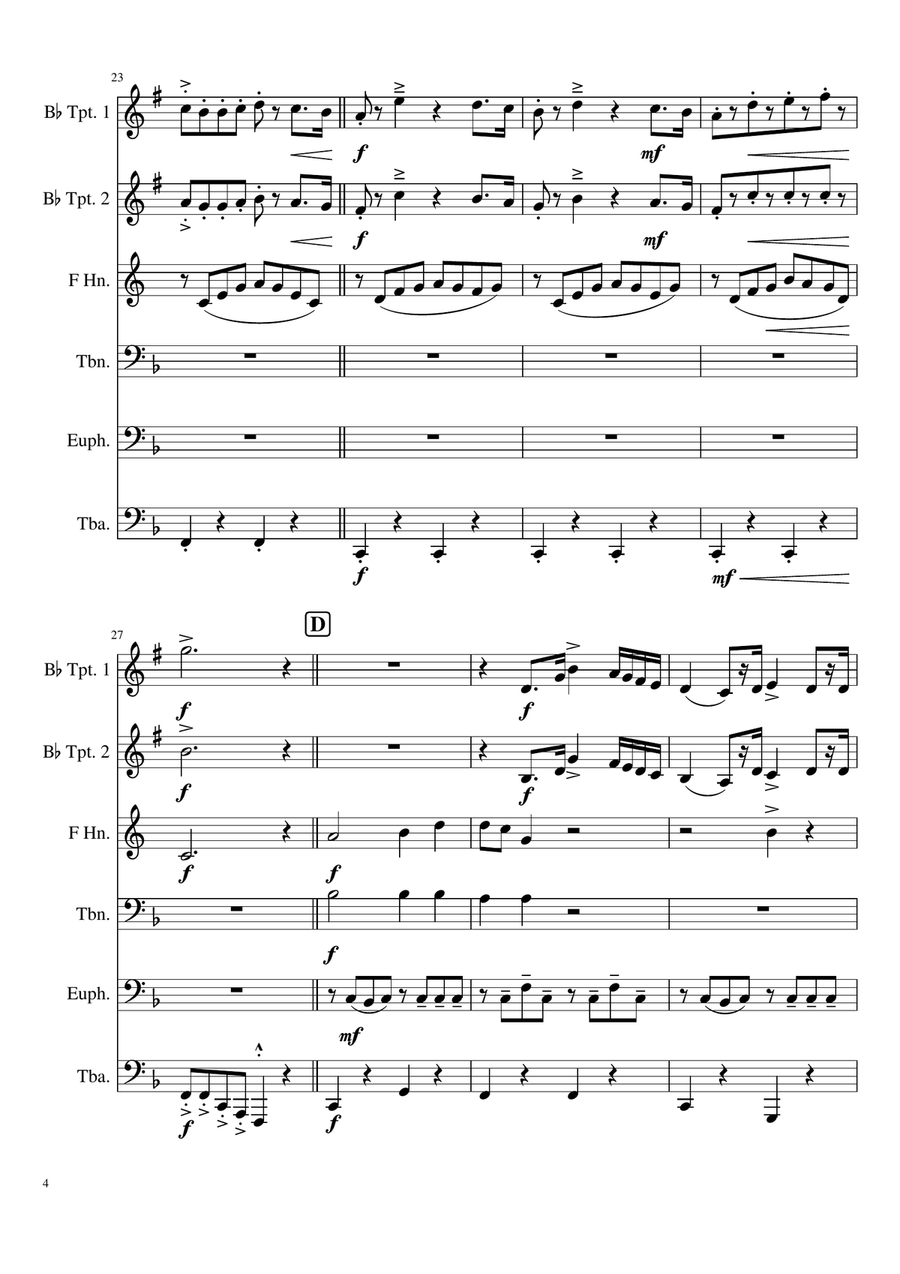 Tiritomba Brass Ensemble scores gallery preview page 4