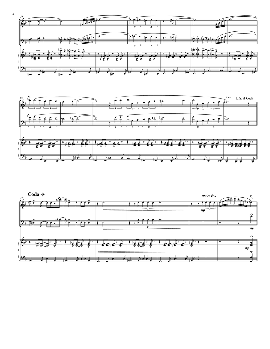 The Girl From Ipanema (garôta De Ipanema) Piano Trio scores gallery preview page 4