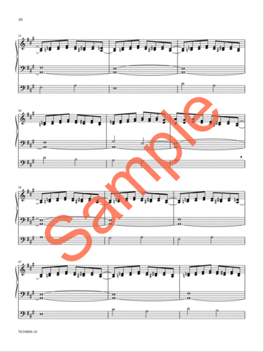 A Thousand Tongues Organ Solo scores gallery preview page 9