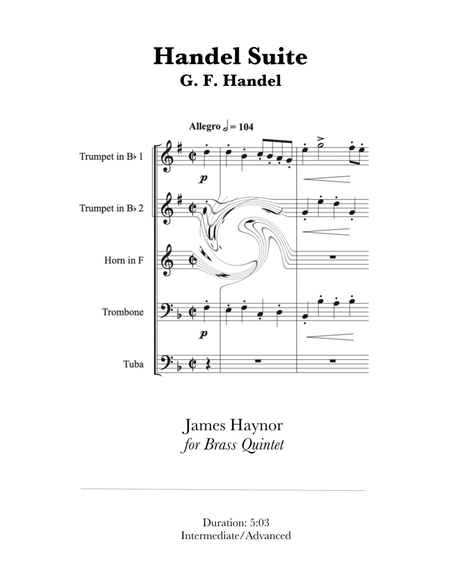 Handel Suite for Brass Quintet image number null
