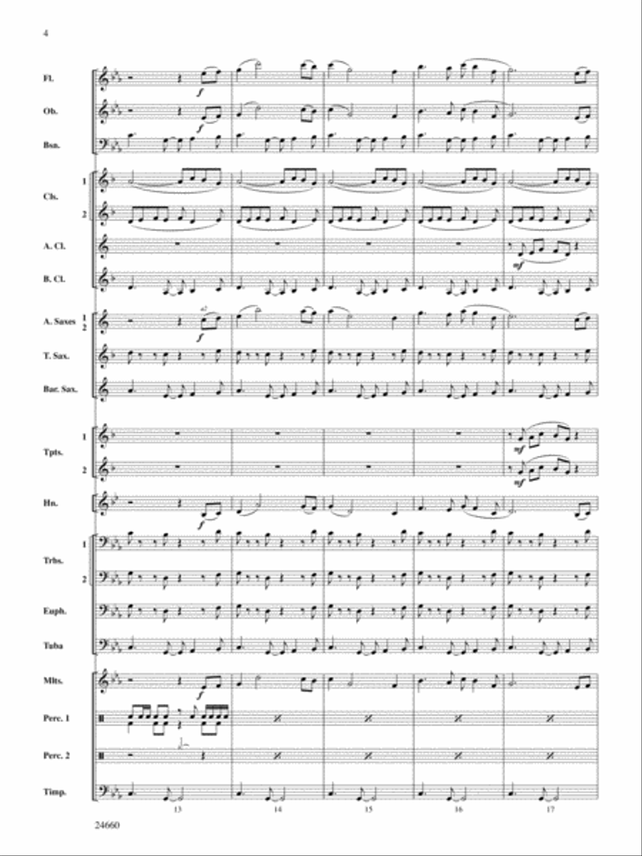 Manassas Junction: Score Concert Band scores gallery preview page 4