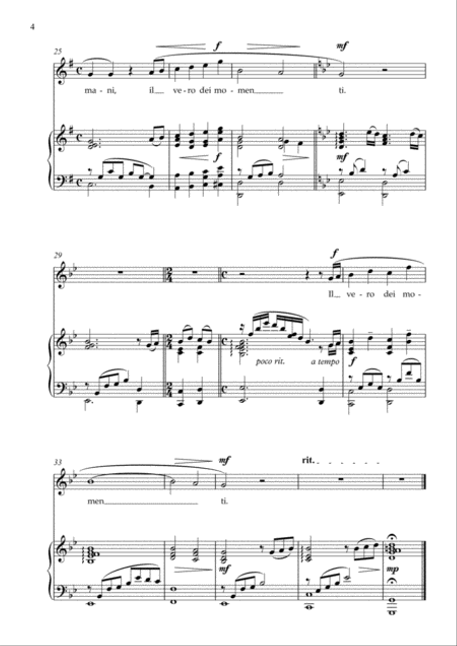 Frasi d'amore Soprano Voice scores gallery preview page 4