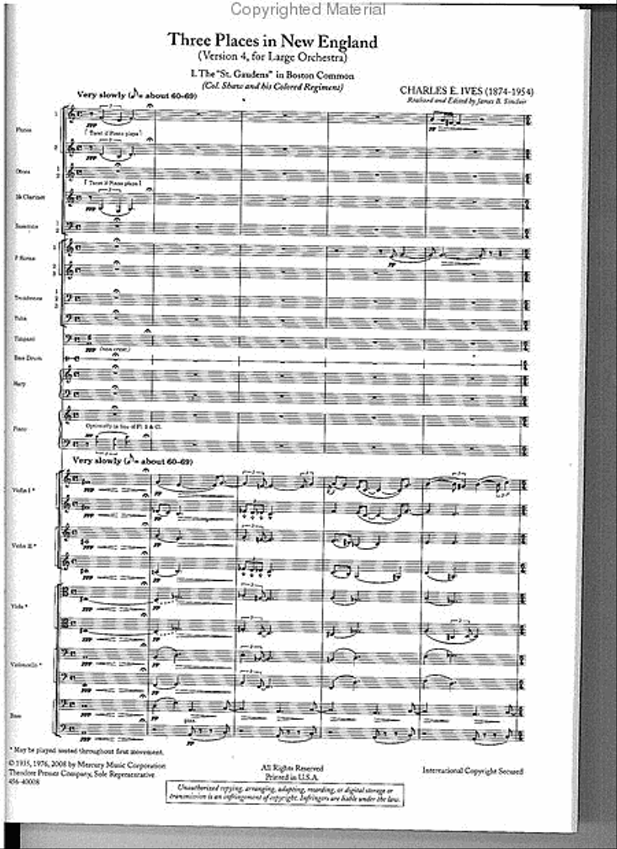 Orchestral Set No. 1: Three Places In New England Orchestra scores gallery preview page 2