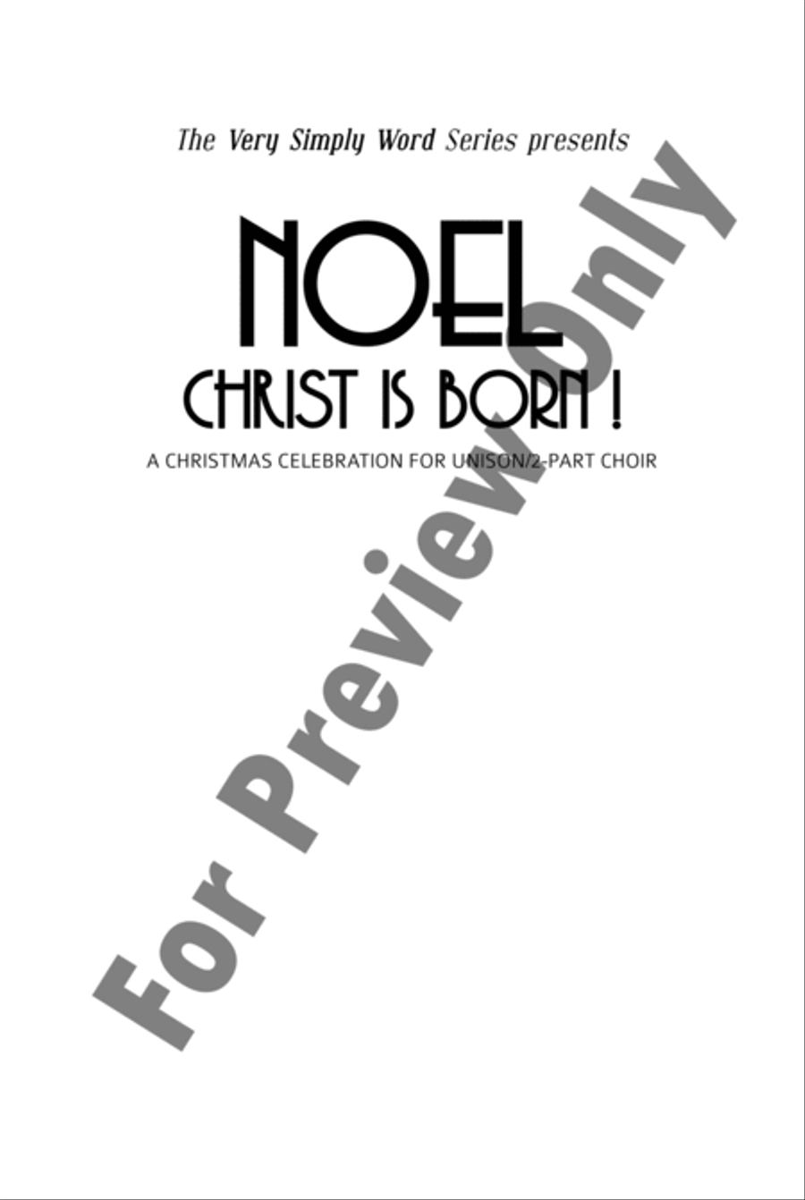 Noel, Christ Is Born! - Choral Book Unison Choir scores gallery preview page 4