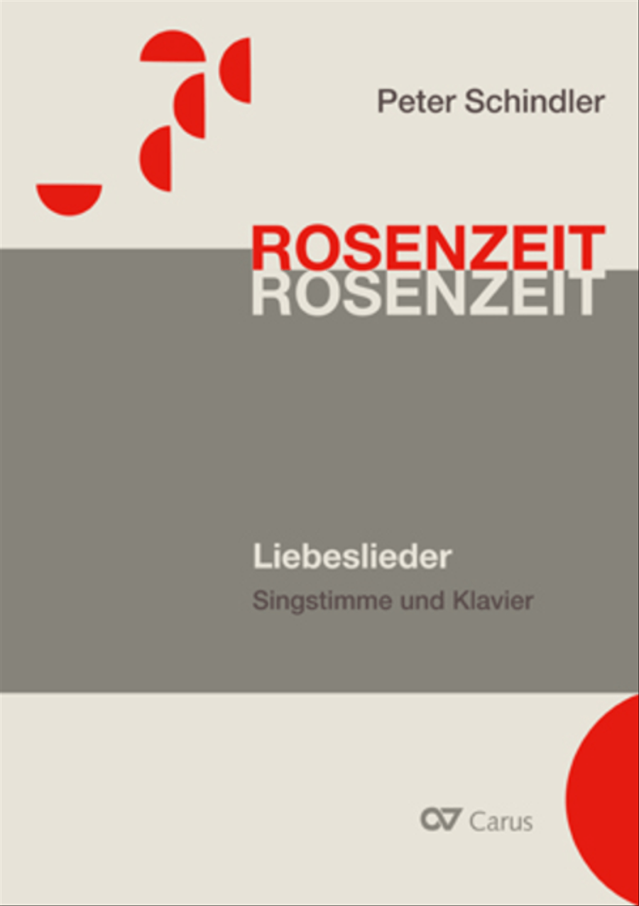 Schindler: Rosenzeit. Ein Liederzyklus uber die Liebe. Chansons fur Singstimme und Klavier Piano scores gallery preview page 1