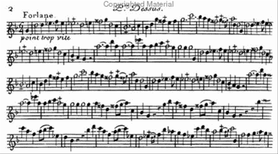 First musical recreation - Second musical recreation Violin scores gallery preview page 3
