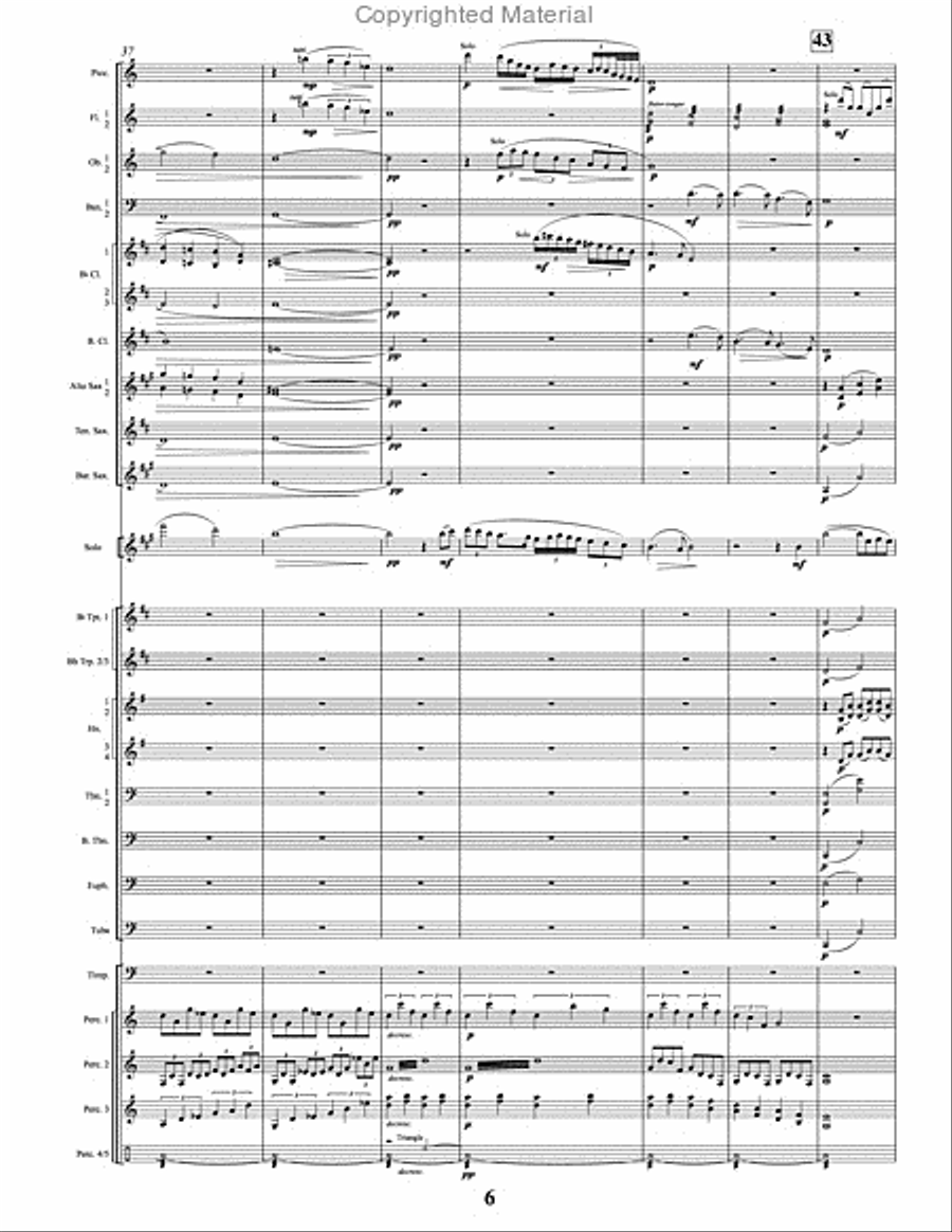 Woodland Serenade and Rondo Concert Band scores gallery preview page 7
