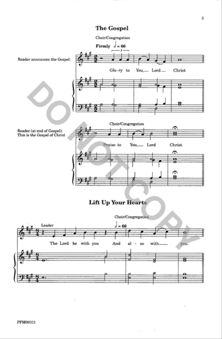 Communion Service Communion Service Unison Choir scores gallery preview page 6