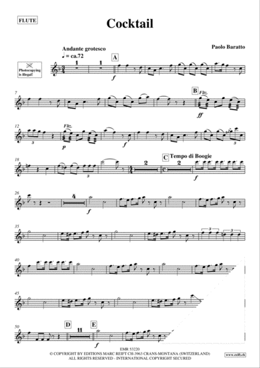 Cocktail Flute Solo scores gallery preview page 3