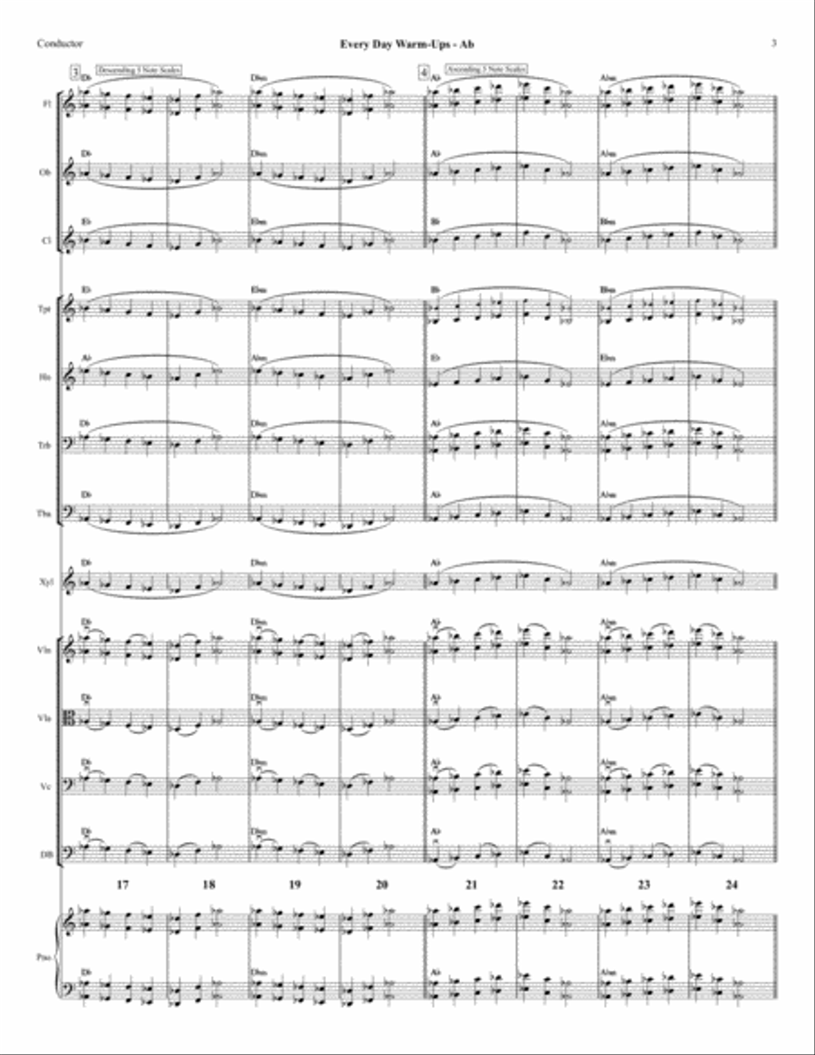 Ab - Every Day Warm-Ups for Full Orchestra Full Orchestra scores gallery preview page 3