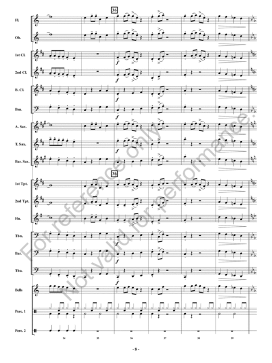 Dancer Takes The Lead! Dancer Takes The Lead! Concert Band scores gallery preview page 9
