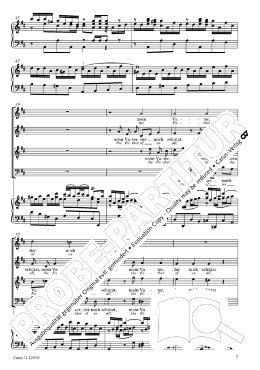 All glory to the Lord, our God (Gelobet sei der Herr, mein Gott) 4-Part scores gallery preview page 10
