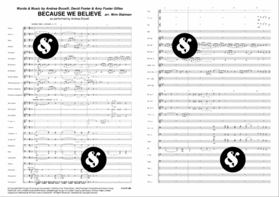 Because We Believe Concert Band scores gallery preview page 2