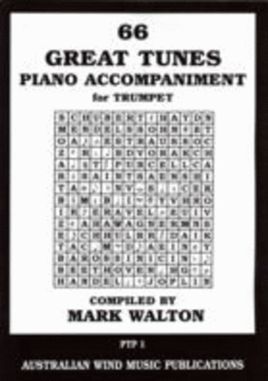Book cover for 66 Great Tunes Trumpet Piano Accompaniment