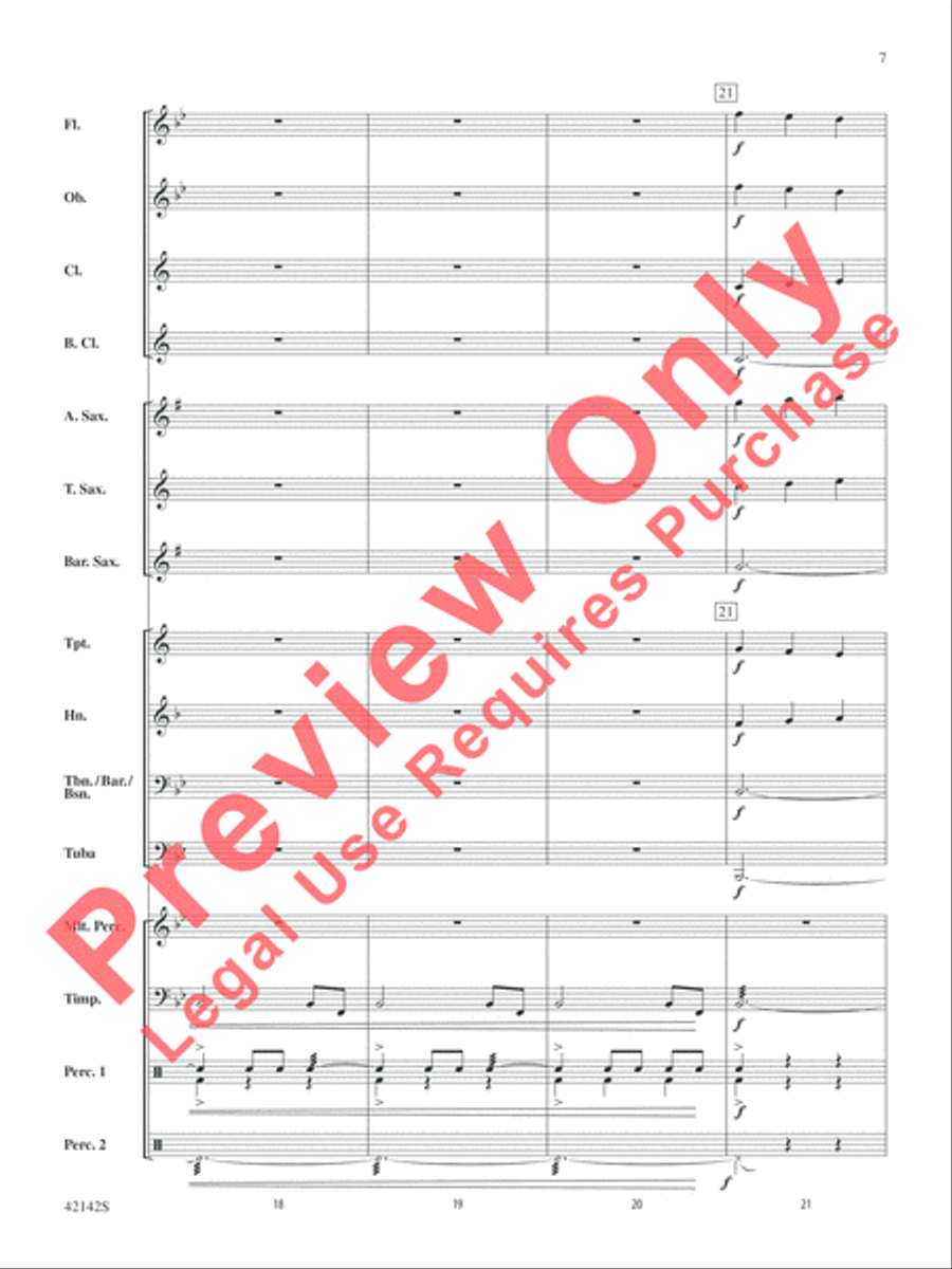 Finale from The Firebird Concert Band scores gallery preview page 7