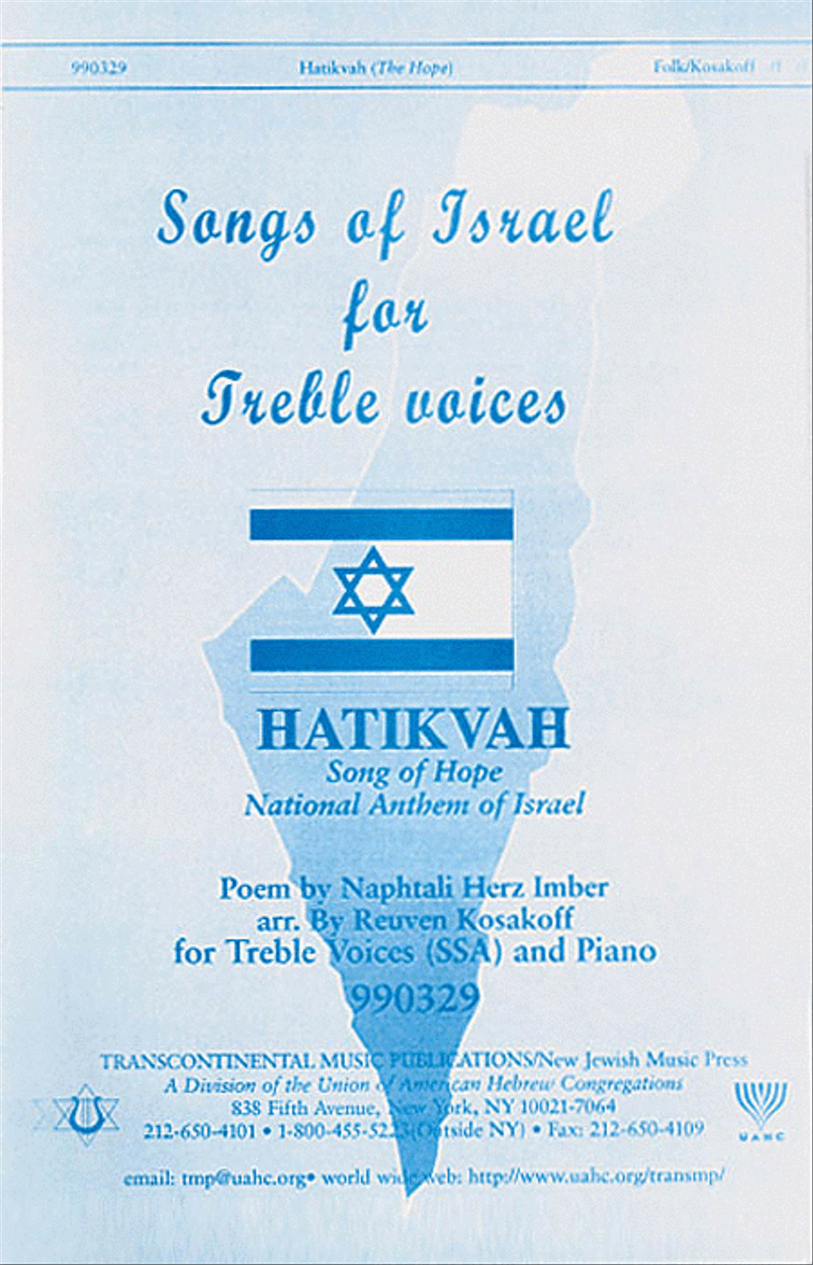 Hatikvah – Song of Hope Hatikvah – Song of Hope SSA scores gallery preview page 1